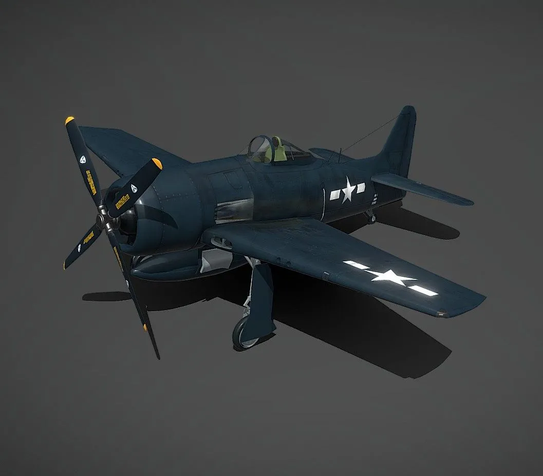 PBR Game 3D Models – F8f Bearcat