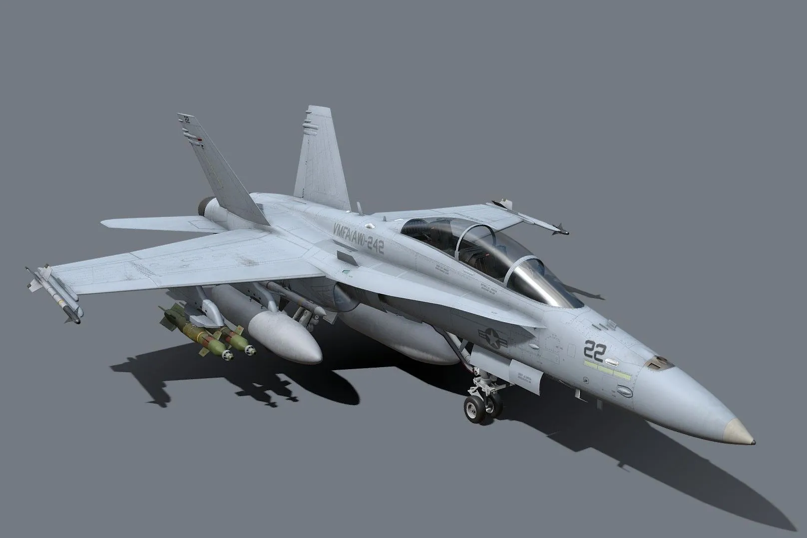 PBR Game 3D Models – Fa 18 Bd Hornet