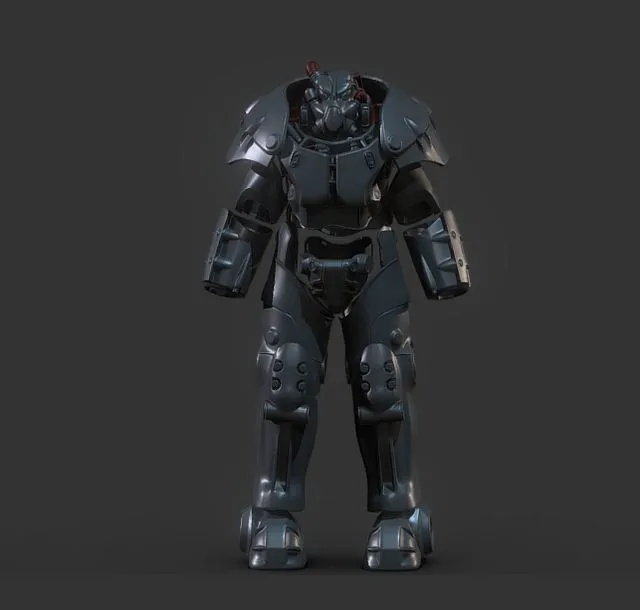 PBR Game 3D Models – Fallout 4 X-01 Power Armor