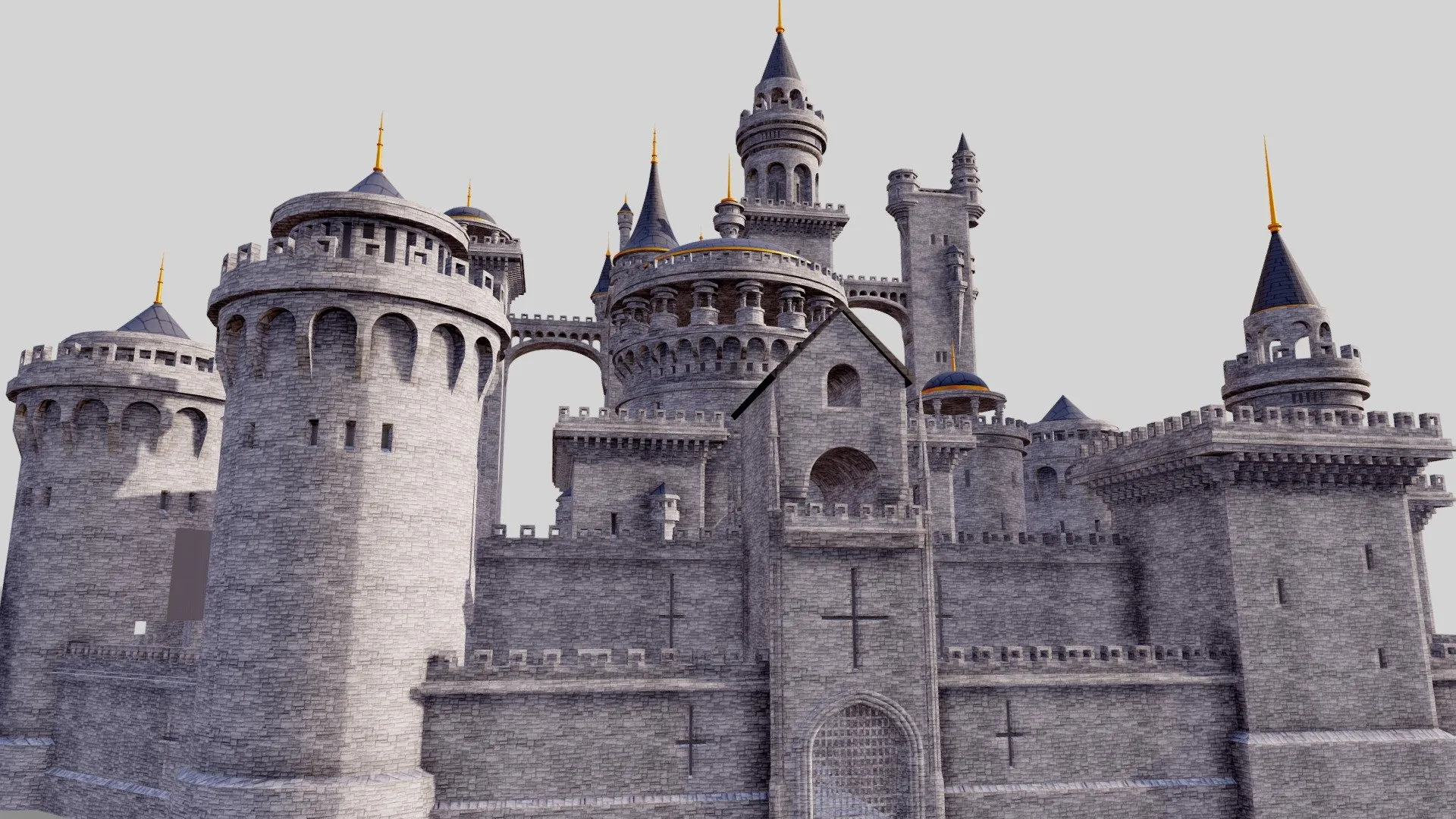 PBR Game 3D Models – Fantasy Castle