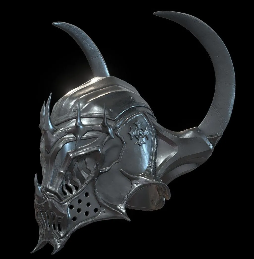 PBR Game 3D Models – Fantasy Helmet I 3D Printing