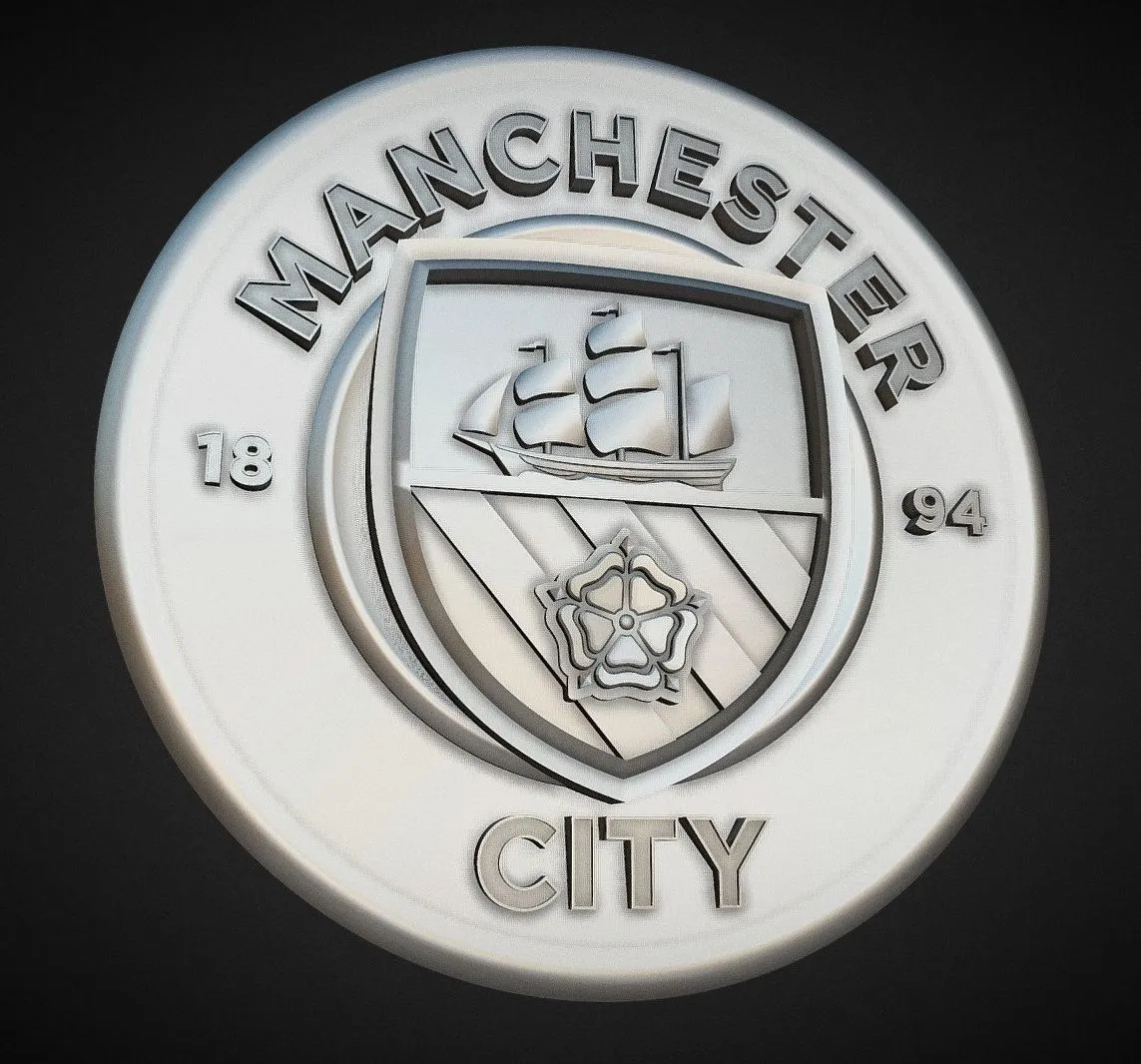 PBR Game 3D Models – Fc Manchester City Stl 3D Model For Cnc
