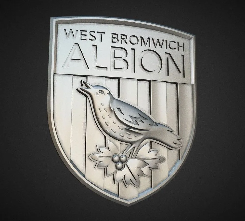 PBR Game 3D Models - Fc West Bromwich Albion Stl 3D Model For Cnc