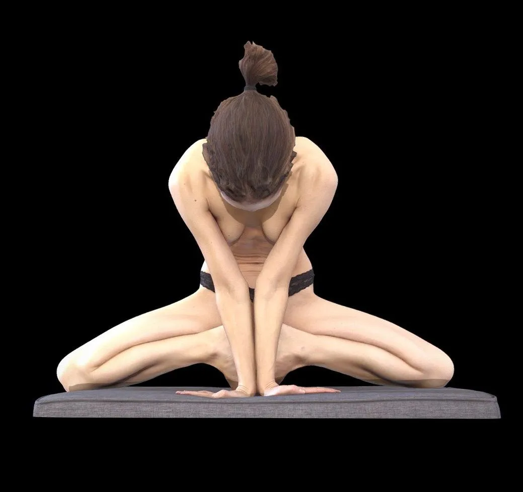 PBR Game 3D Models – Female Scan Sylph Artistic Pose 290