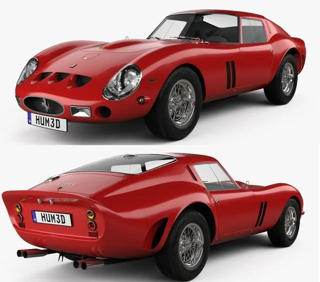 PBR Game 3D Models – Ferrari 250 GTO (Series I) 1962