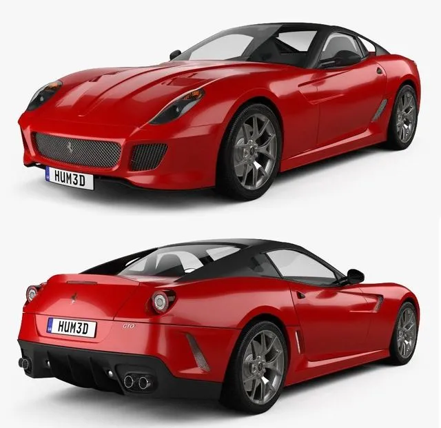PBR Game 3D Models – Ferrari 599 GTO 2011