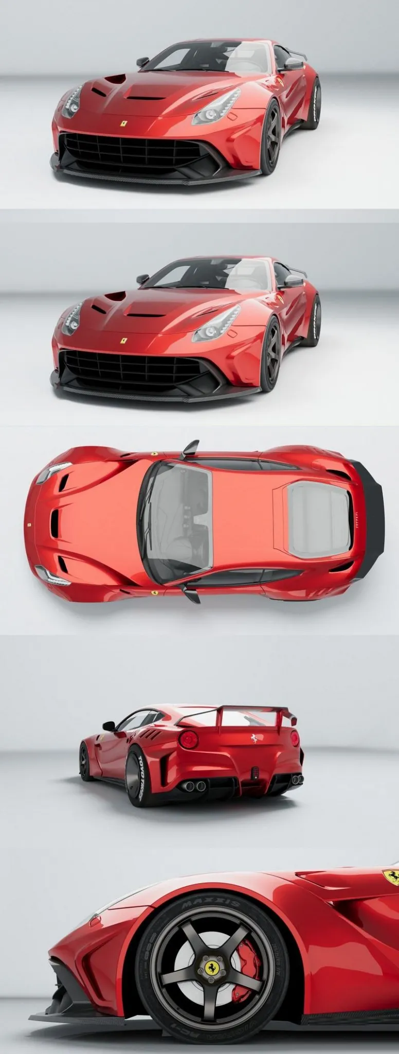 PBR Game 3D Models – Ferrari F12 Berlinetta – Duke Dynamics