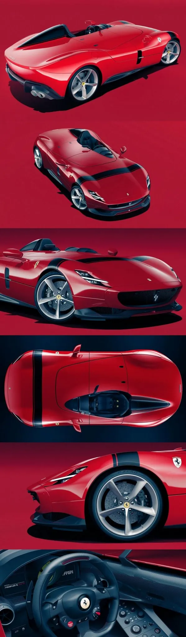 PBR Game 3D Models – Ferrari Monza SP1 Red