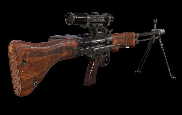 PBR Game 3D Models – FG 42 paratrooper rifle