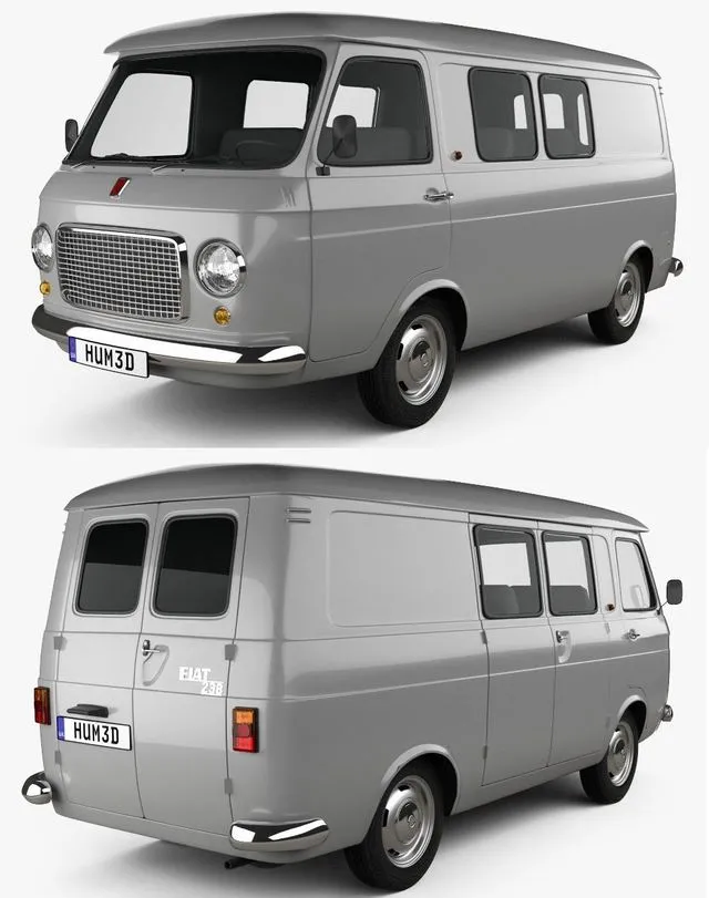 PBR Game 3D Models – Fiat 238 1968