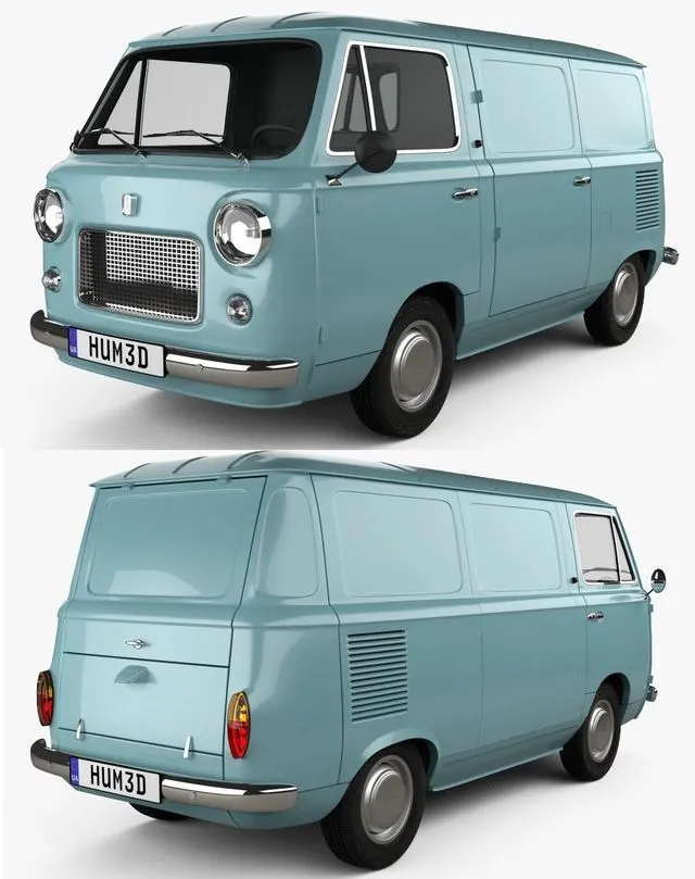 PBR Game 3D Models – Fiat 600 T 1967