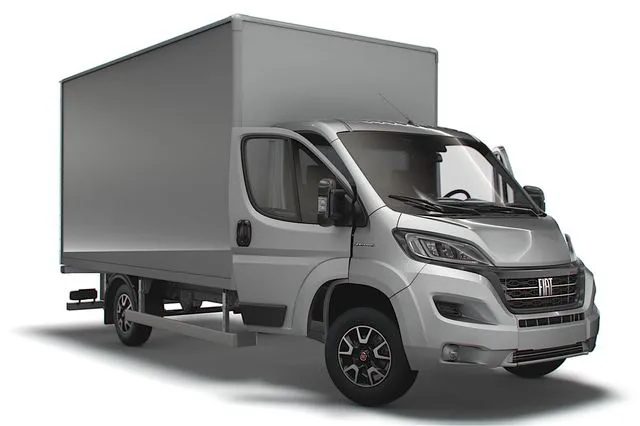 PBR Game 3D Models – Fiat Ducato Box HQInterior 4300WB 2023