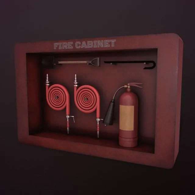 PBR Game 3D Models – FIRE CABINET ASSET