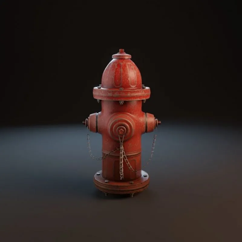 PBR Game 3D Models – Fire Hydrant