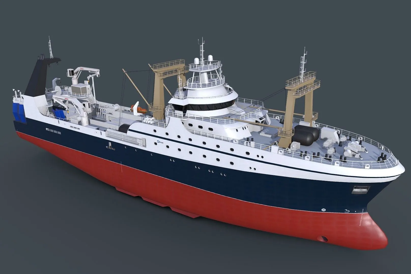 PBR Game 3D Models – Fishing Trawler