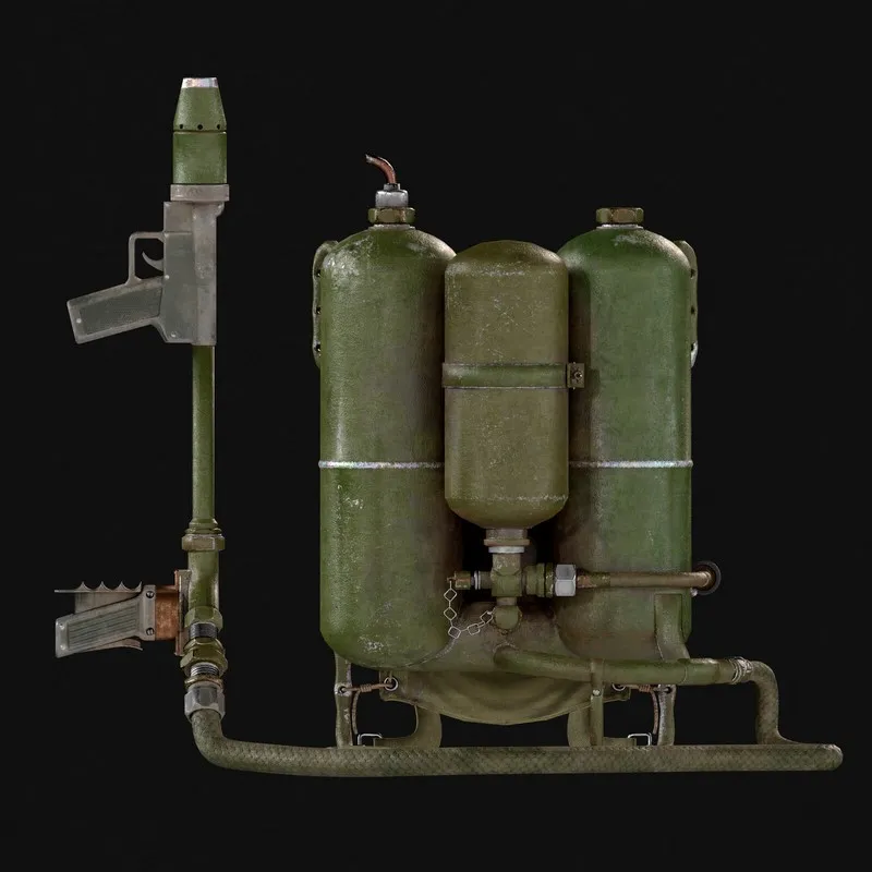 PBR Game 3D Models – Flamethrower M2A1