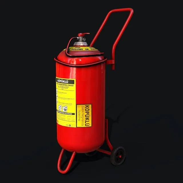PBR Game 3D Models – Foam Spray Fire Extinguisher