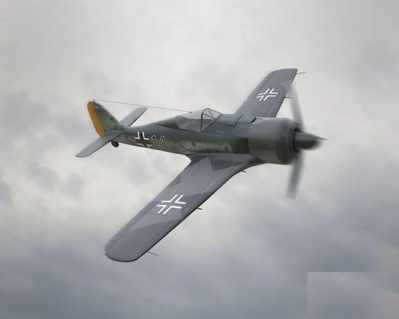 PBR Game 3D Models – Focke Wulf Fw 190 Plane