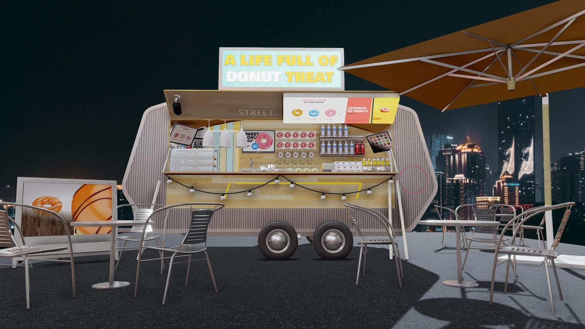 PBR Game 3D Models – Food Truck Fun