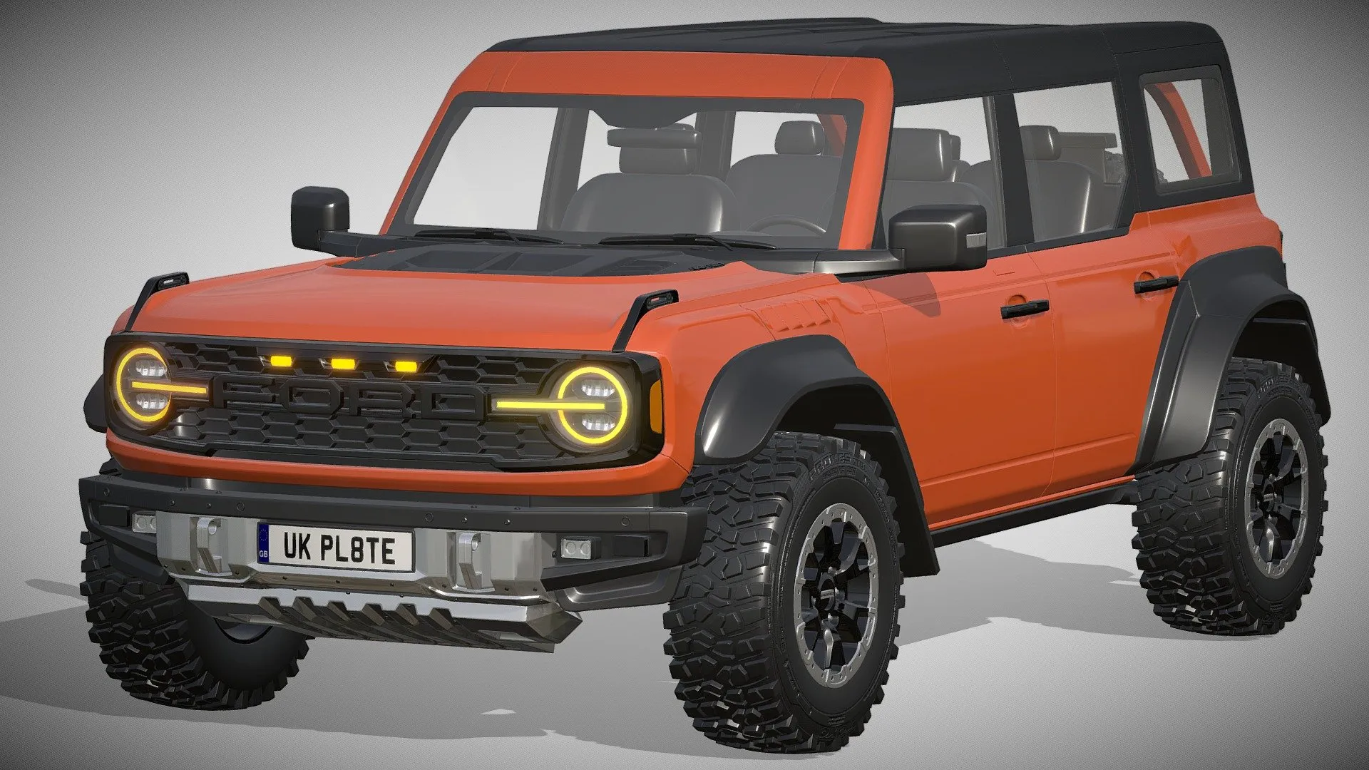 PBR Game 3D Models – Ford Bronco Raptor 2022