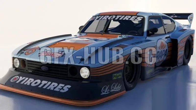 PBR Game 3D Models – Ford capri group B
