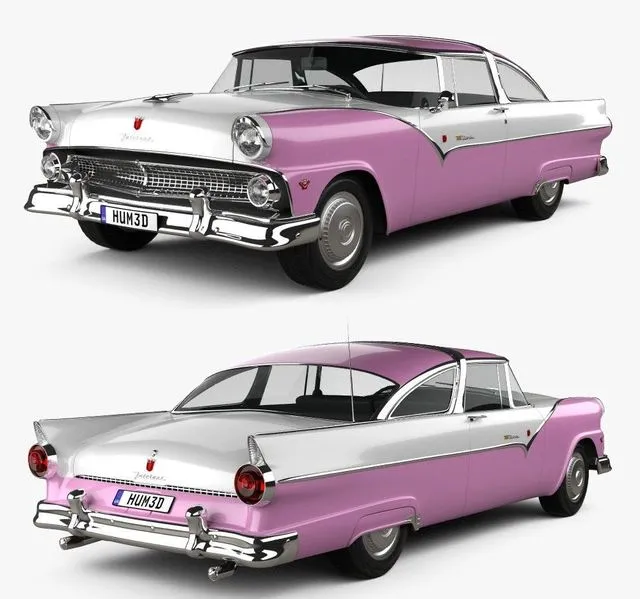 PBR Game 3D Models – Ford Crown Victoria 1955