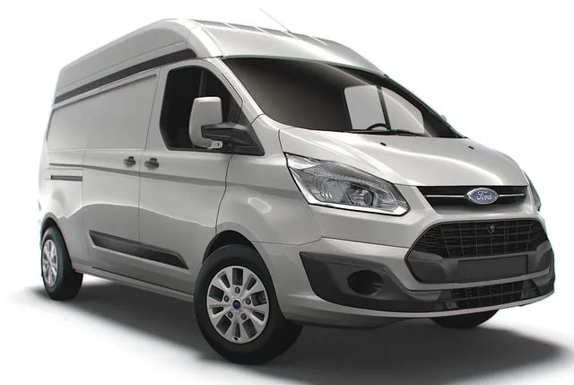 PBR Game 3D Models – Ford Custom L2H2 2018 van