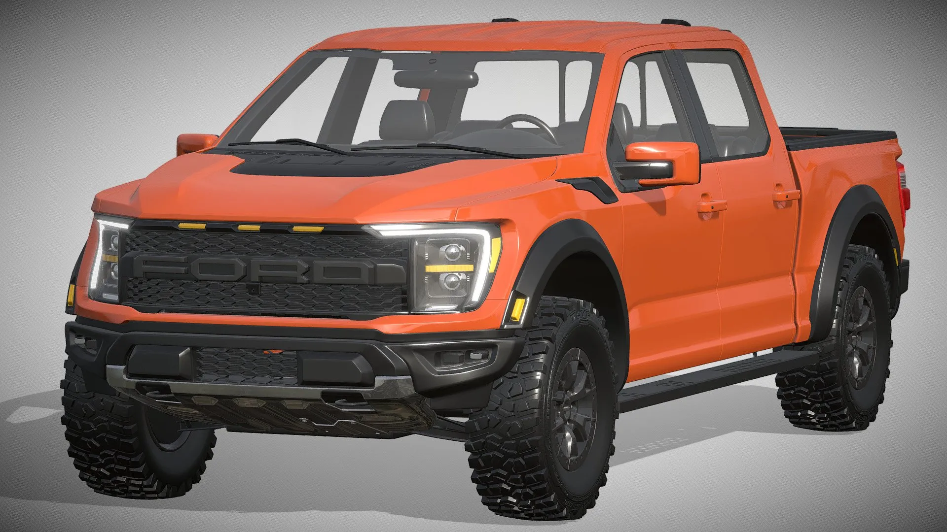 PBR Game 3D Models – Ford F-150 Raptor 2021