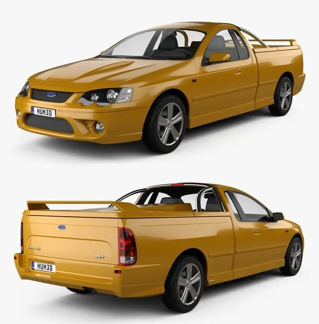 PBR Game 3D Models – Ford Falcon Ute XR8 2006