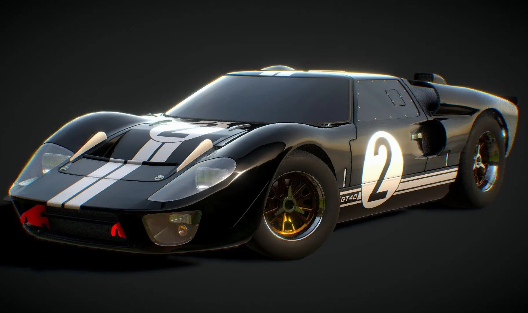 PBR Game 3D Models – Ford Gt40 Mk Ii