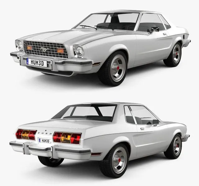 PBR Game 3D Models – Ford Mustang coupe 1974
