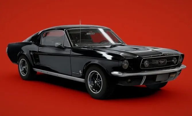 PBR Game 3D Models – Ford Mustang Fastback 1967