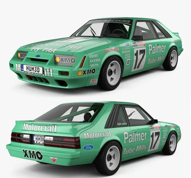 PBR Game 3D Models – Ford Mustang GT Group A 1983