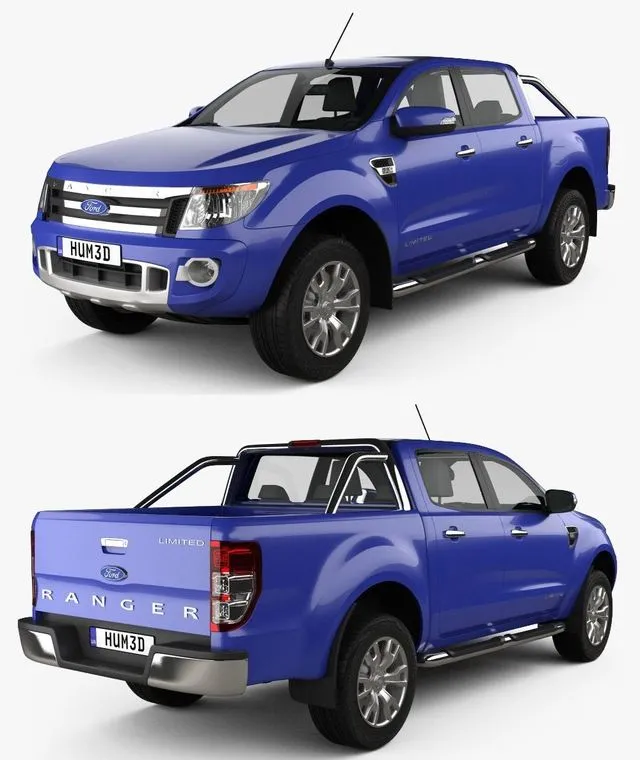 PBR Game 3D Models – Ford Ranger 2011