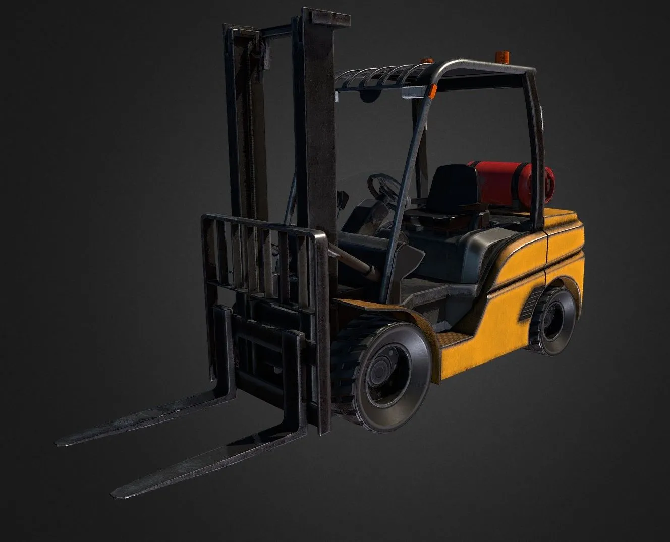 PBR Game 3D Models – Forklift Truck