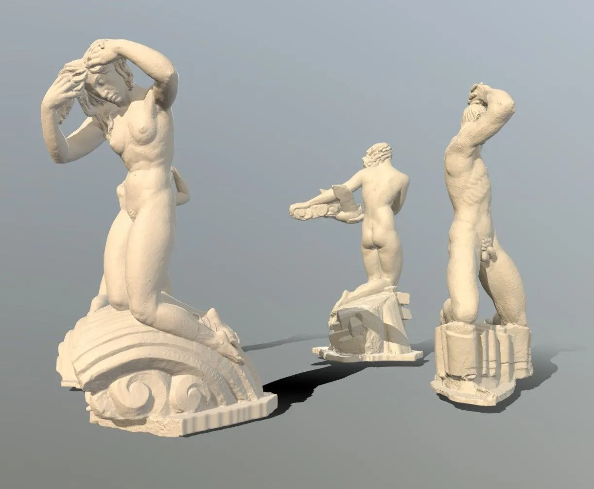 PBR Game 3D Models – Four Winds Fountain