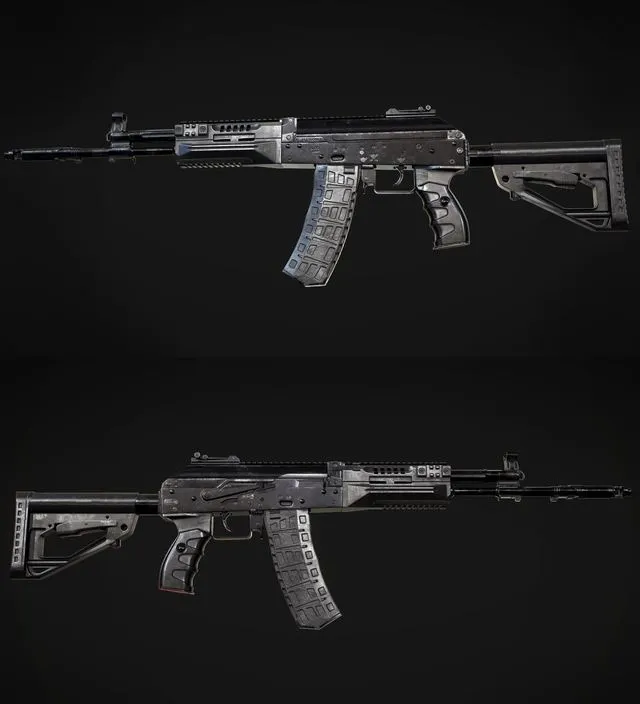 PBR Game 3D Models – FPS AK-12