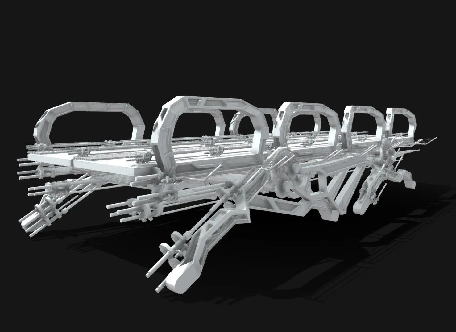 PBR Game 3D Models – Futuristic Scifi Modular Bridge