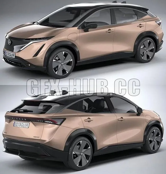 PBR Game 3D Models – g f x @ h u b @ cc Nissan Ariya 2021