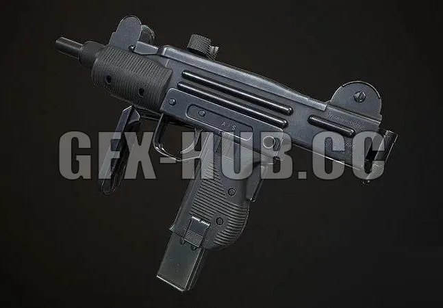 PBR Game 3D Models – g.f.x-h.u.b=co.Mini Uzi
