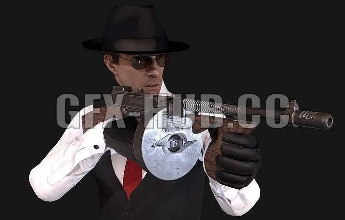 PBR Game 3D Models – @@g-f-x-h-u-b()CO@@Mafia Man