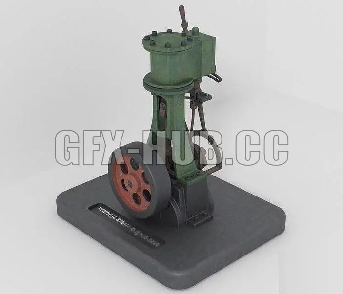 PBR Game 3D Models – g fx_h u b=cc_VERTICAL STEAM ENGINE WITH REVERSE GEAR -1830