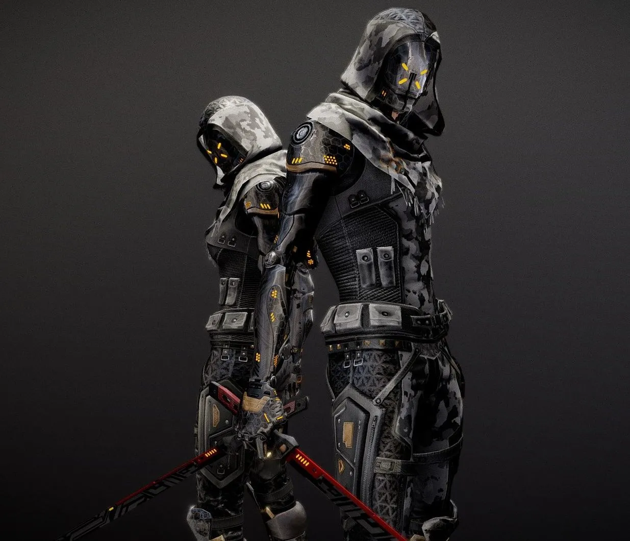 PBR Game 3D Models – G2 Cyborg Characters