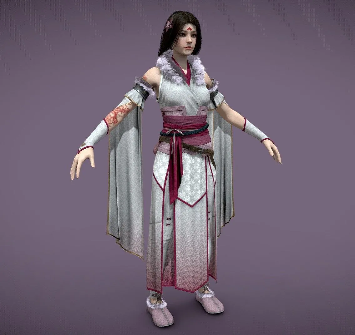 PBR Game 3D Models – G2 Emei Sect Model