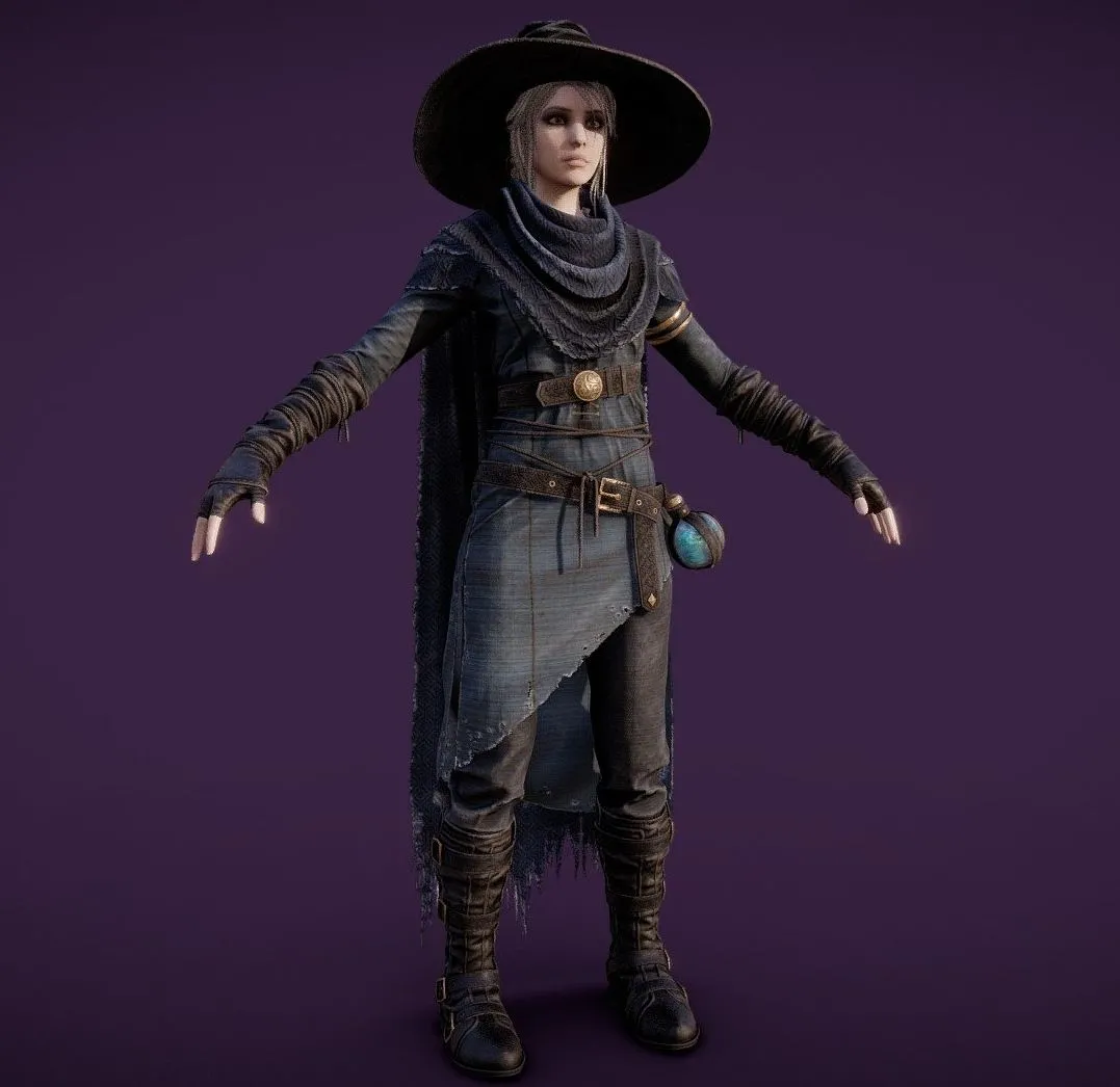 PBR Game 3D Models – G2 Female Mage A