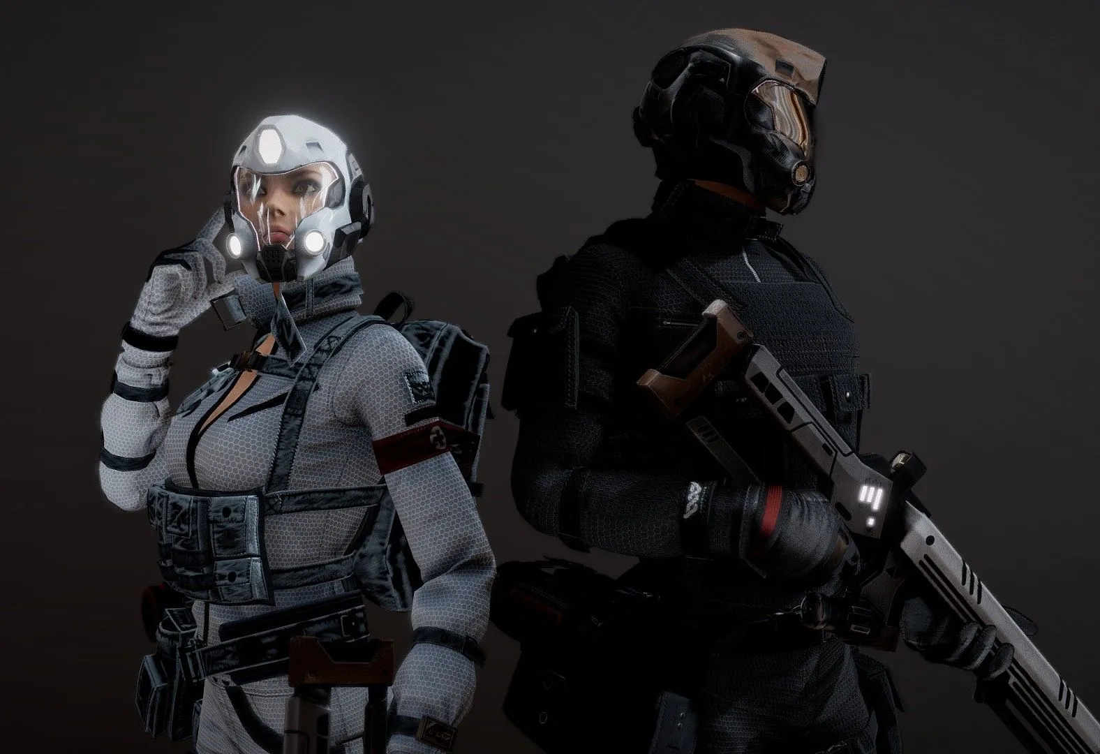 PBR Game 3D Models – G2 Medic And Soldier Preview