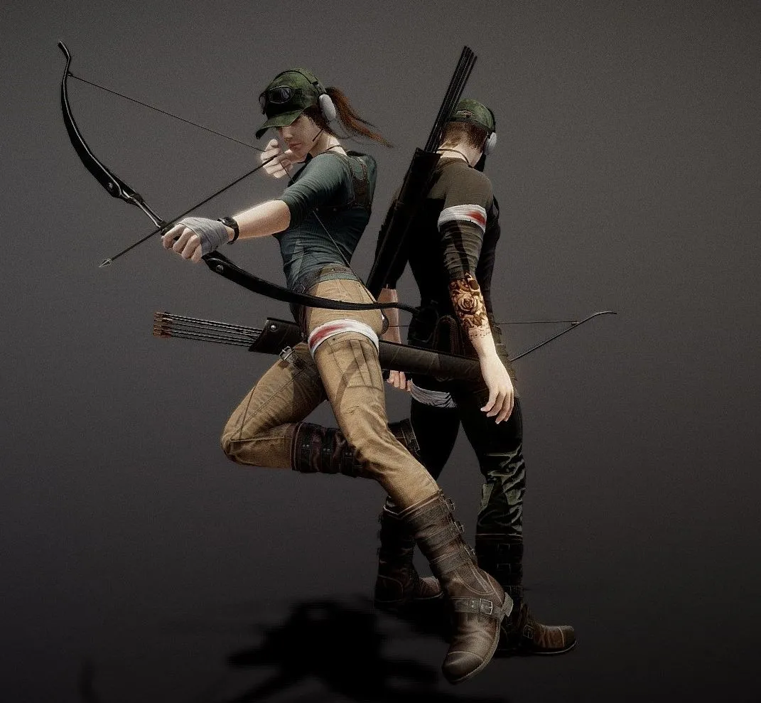 PBR Game 3D Models – G2 Survival Characters