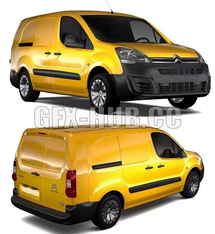 PBR Game 3D Models – -=)G_F_X-H_U_B(=-Citroen Berlingo Van L2 2017