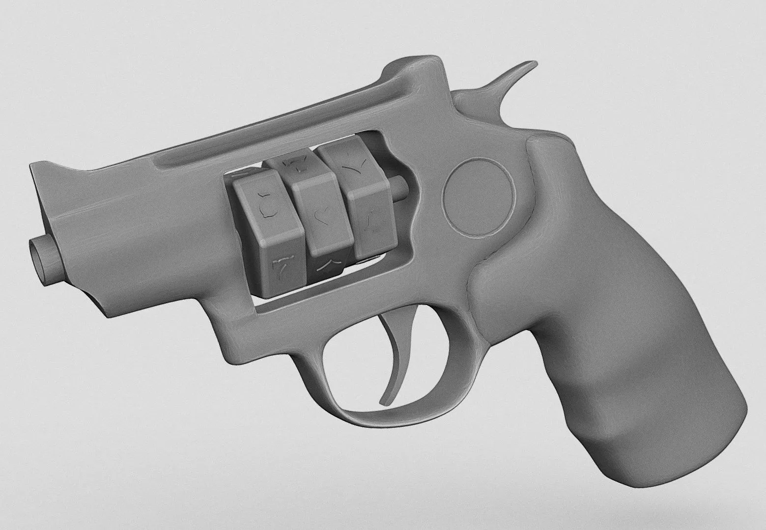 PBR Game 3D Models – Gambling Gun Printable