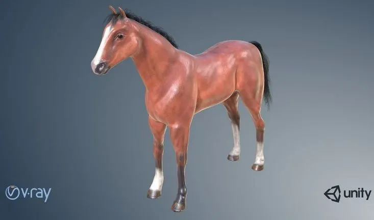 PBR Game 3D Models – Game Horse
